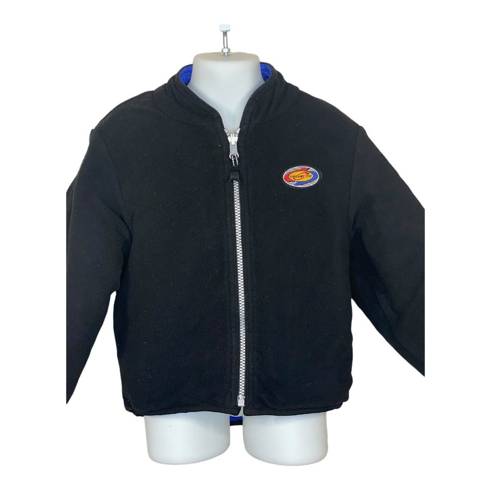 Obermeyer Quilted Puffer Jacket Reversable Size 2T? Vintage Insulated Blue Black - Picture 13 of 13